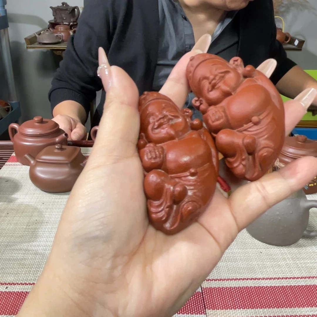 紫砂茶杯宜兴原矿紫砂精品手工