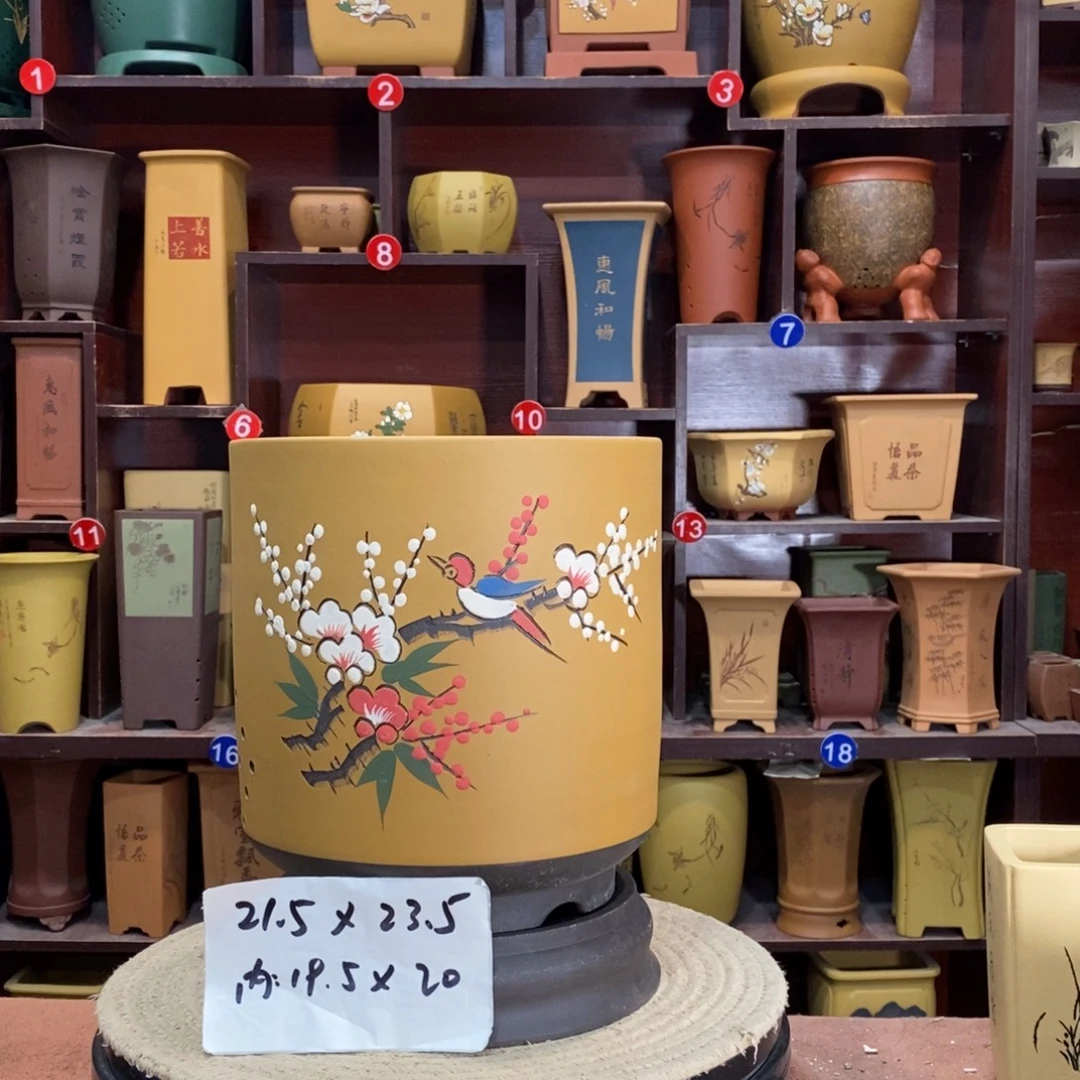 紫砂艺术紫砂花盆