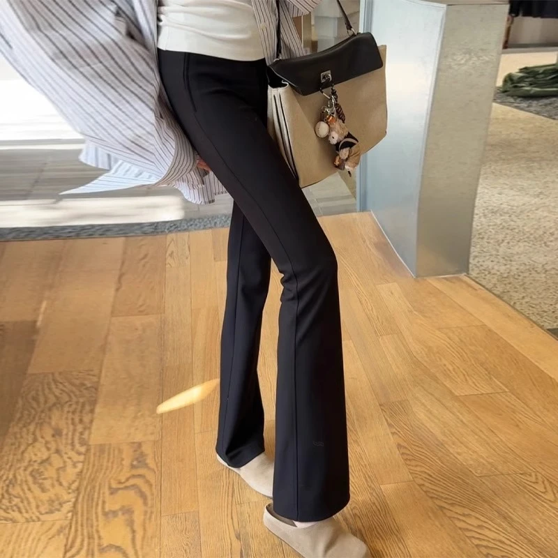 腿精制造机！垂感微喇叭裤女显瘦2025气质百搭修身休闲西裤马蹄裤
