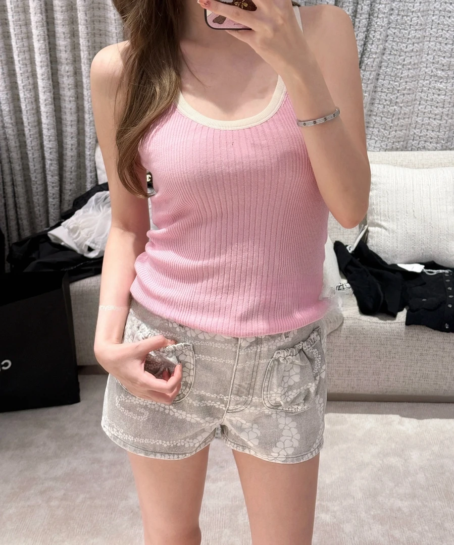 「长芯」定制高品25M CCOBEACH高级提花百搭显瘦牛仔短裤YZ24K01196