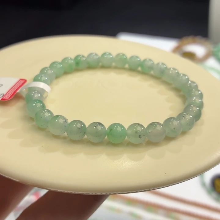 翡翠未镶嵌手链卡6.2