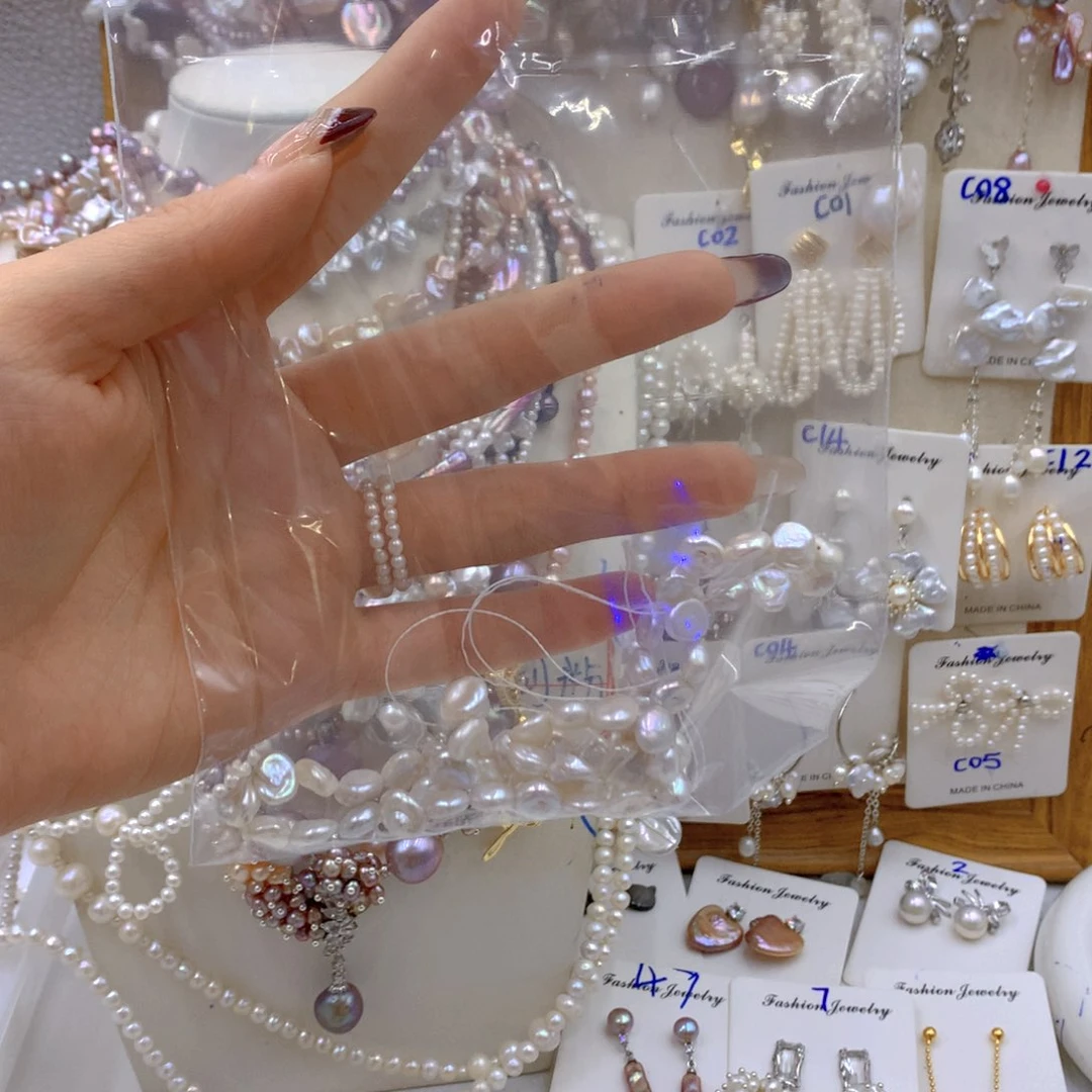 淡水珍珠耳饰银S925镶嵌关*