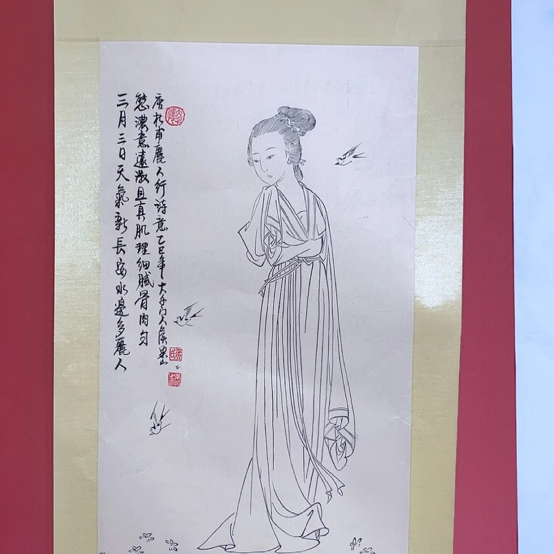 国画侯果山老师亲笔手绘作品朵