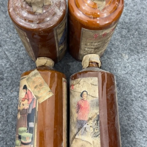 盘子瓶子手工手绘