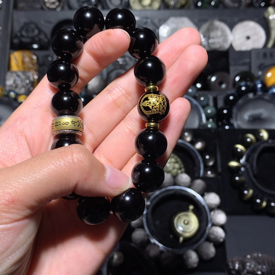 北***星黑曜岩未镶嵌珠宝奇石