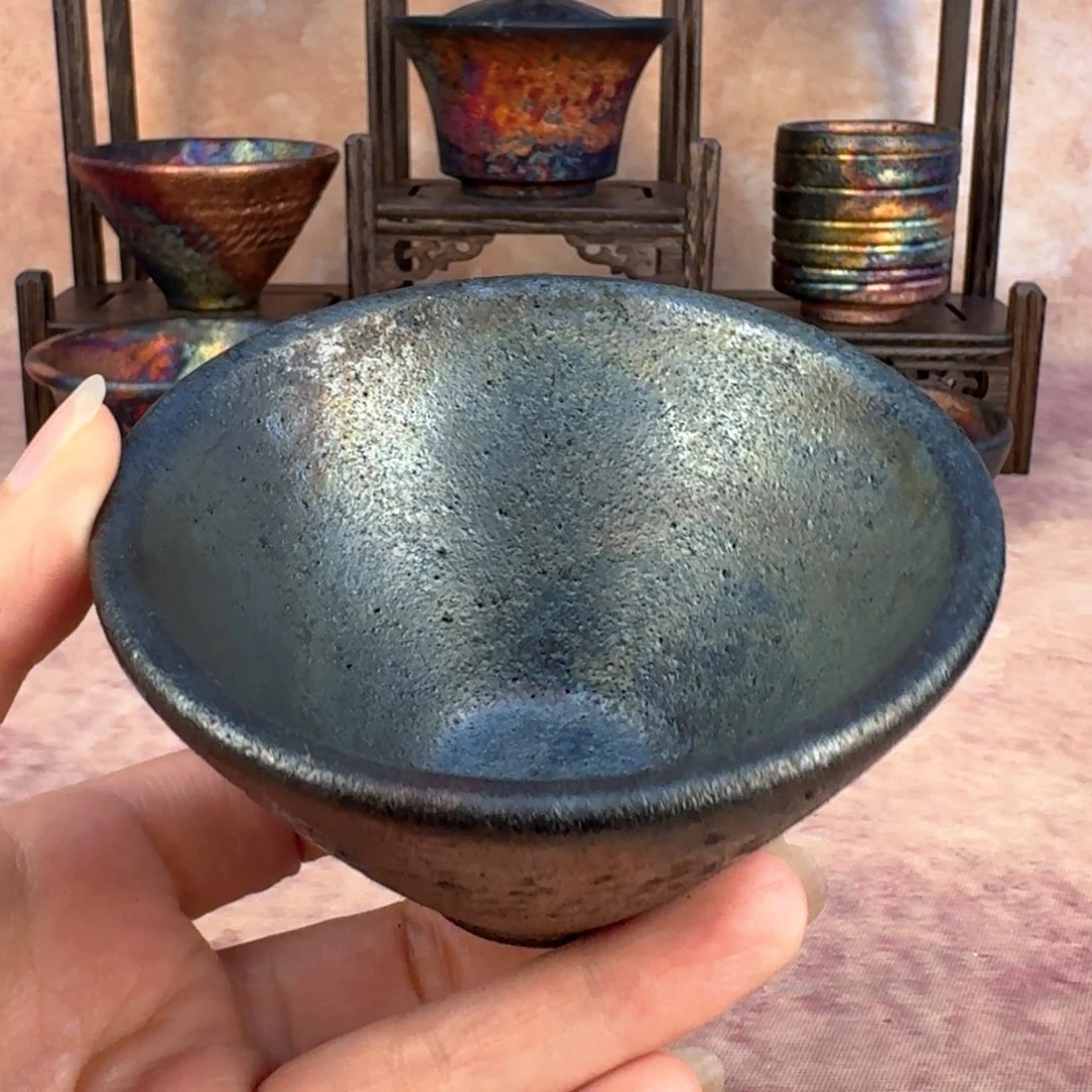 荥经黑砂开播福利窑彩斗笠杯39