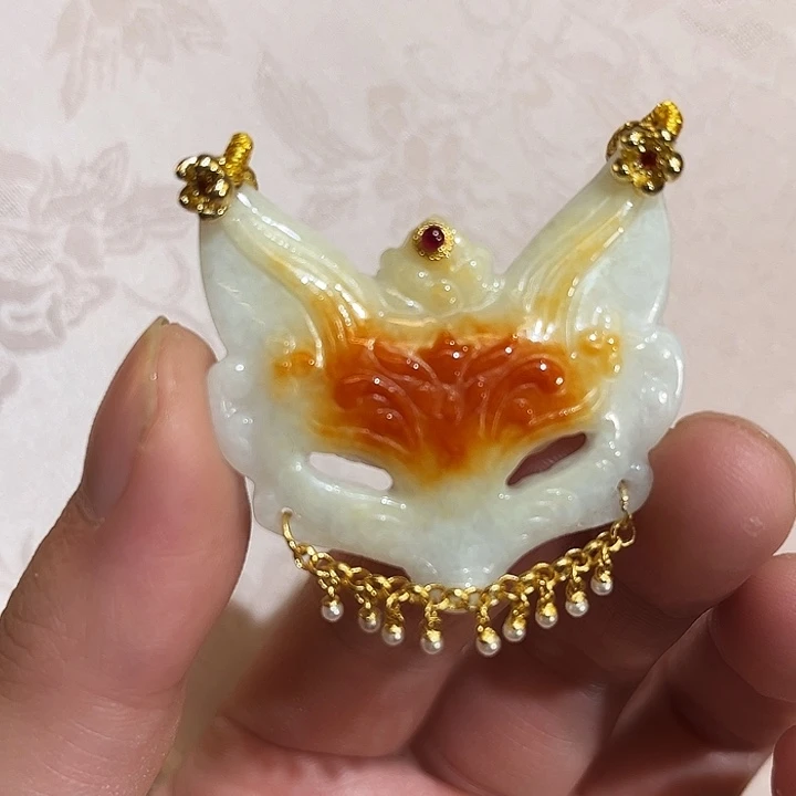翡翠合金吊坠(赠链)国风