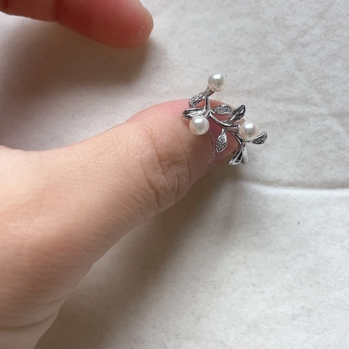 银S925镶嵌海水珍珠戒指