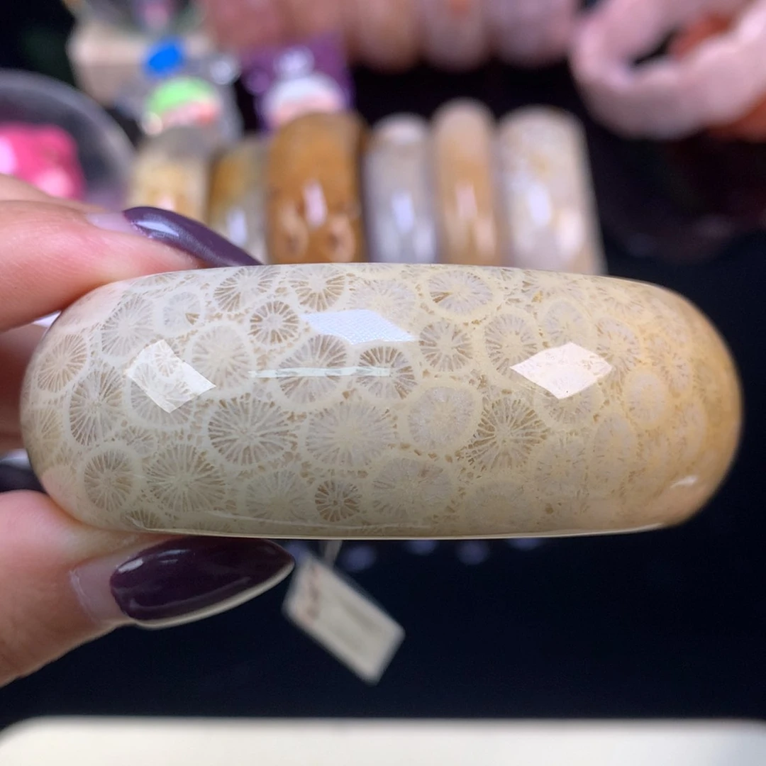 【闪购商品】颈饰未镶嵌硅化珊瑚（珊瑚玉）福利手镯54.7口（7号）