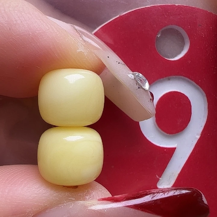 蜜蜡未镶嵌珠宝奇石8mm奶油老型