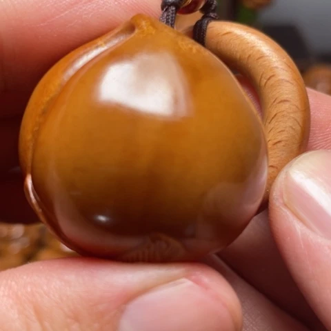 橄榄核手串/手链寿桃单子竹环穿配3.7左右