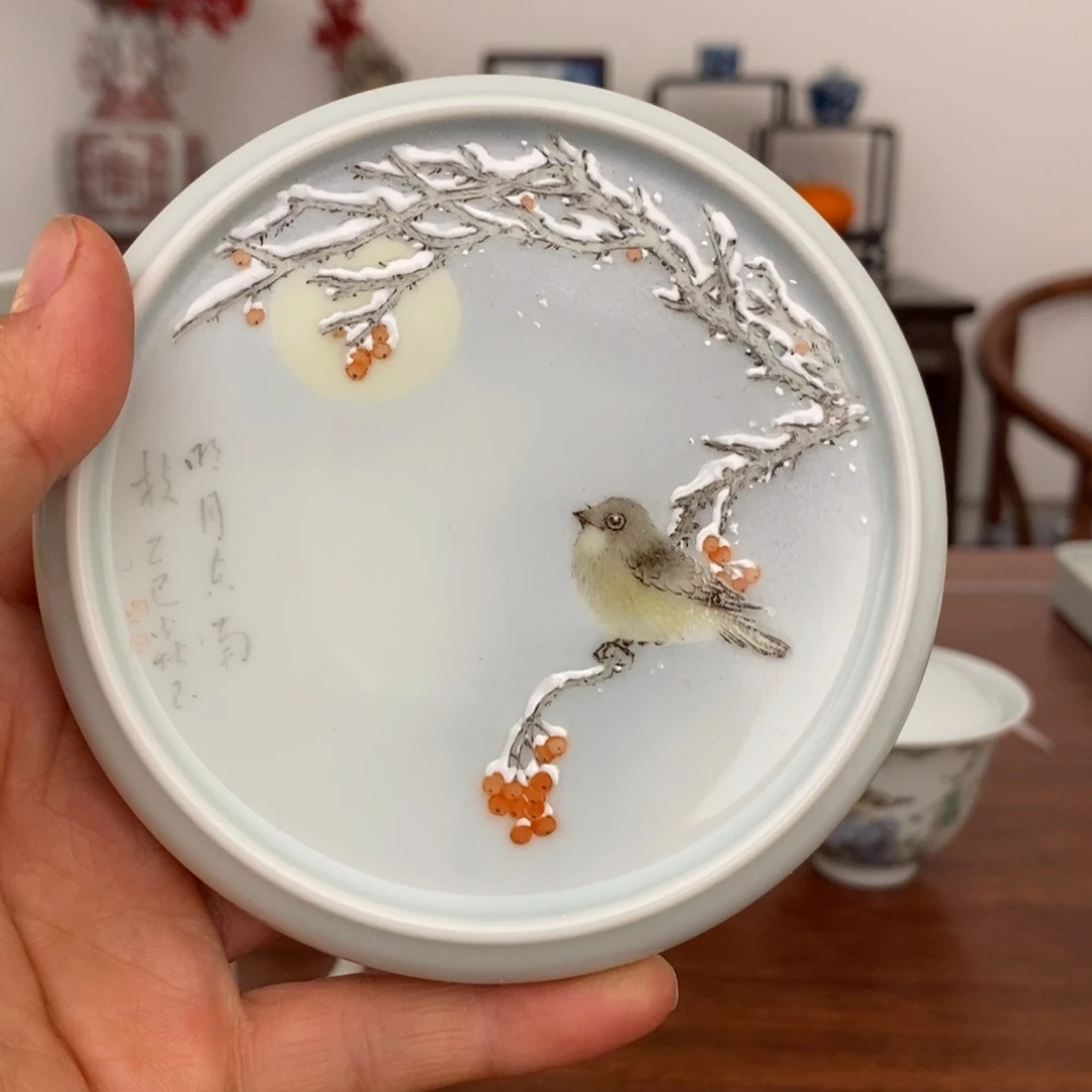 一*宋墨雅器粉彩盖置补差价