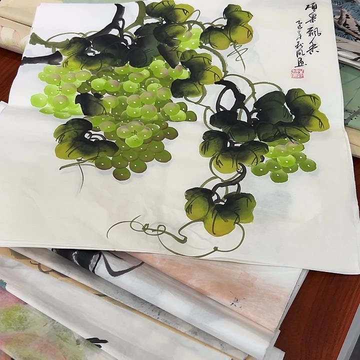 国画精品手绘作品单幅随机