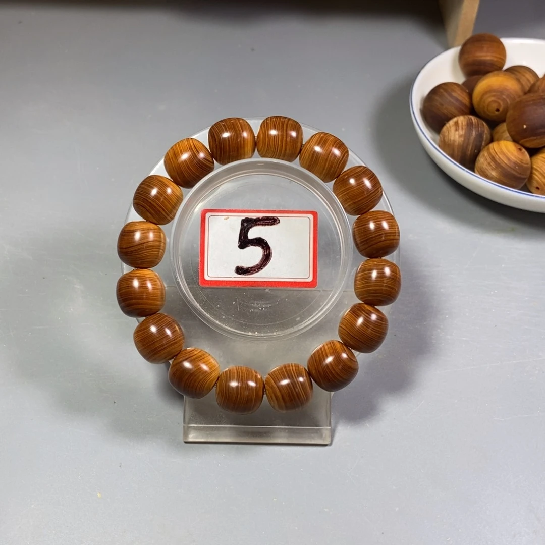 柏木手串/手链14×15黑油碳化板根南太行陈化崖柏手串