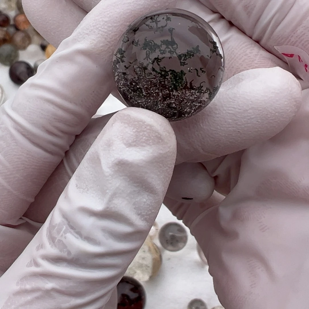 水晶水晶单珠19.8mm打孔定制不退换未镶嵌❤***μ