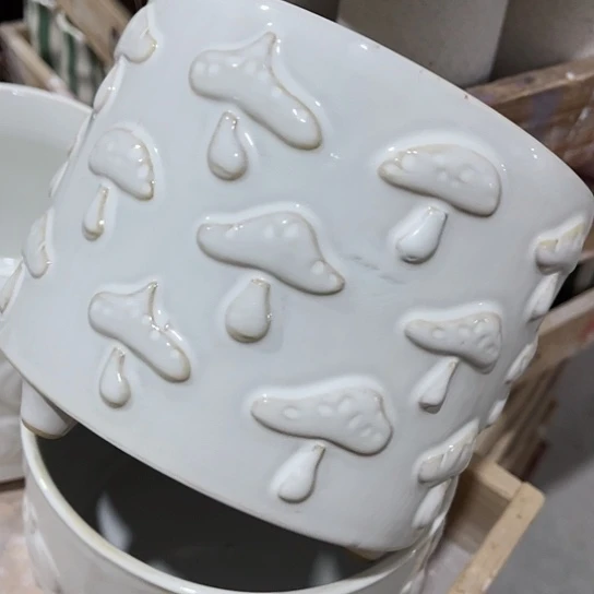 多肉绿植陶瓷花盆，有孔