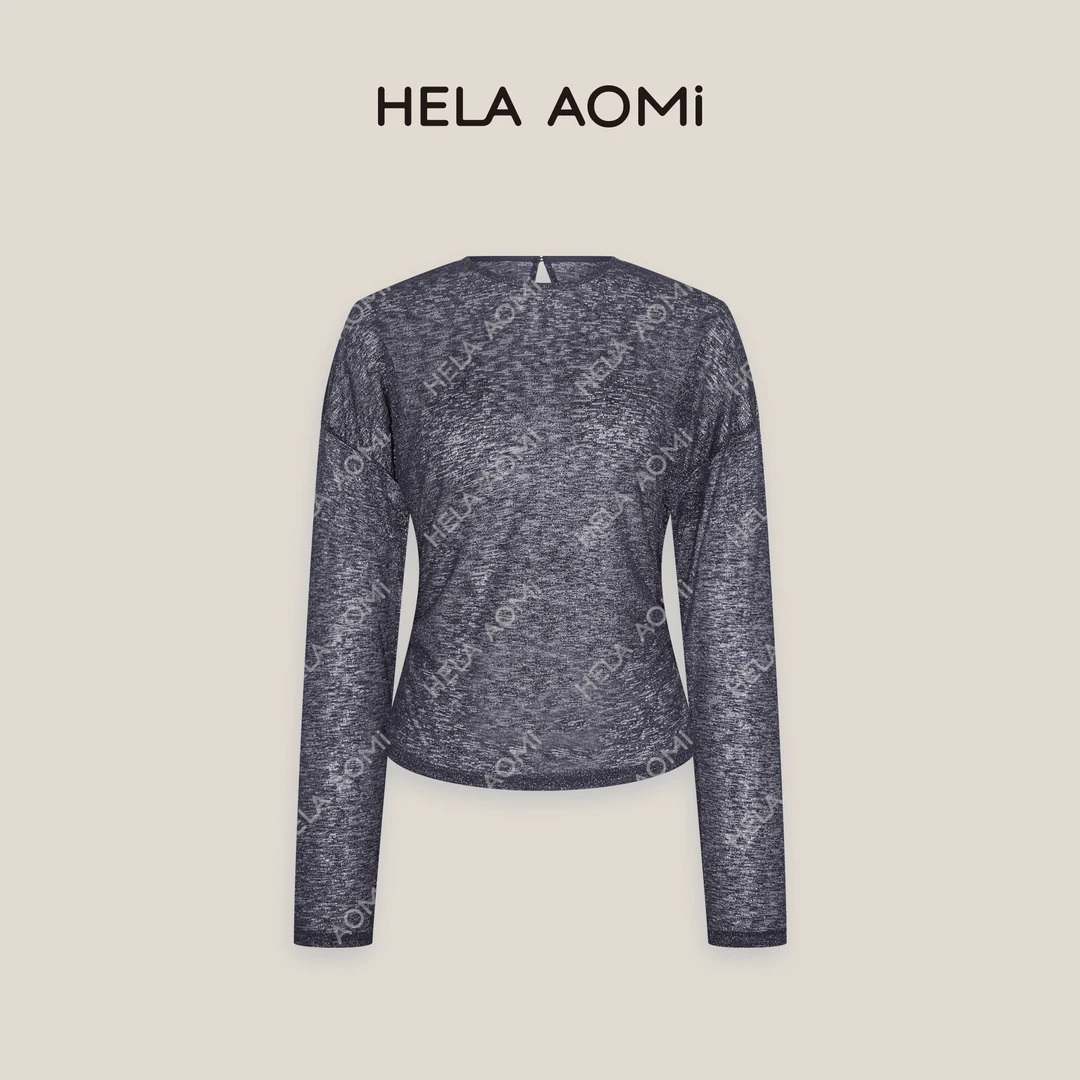 HELAAOMI“时髦精打底” 爆款必入复古显瘦针织衫空气T恤CY5CM32597