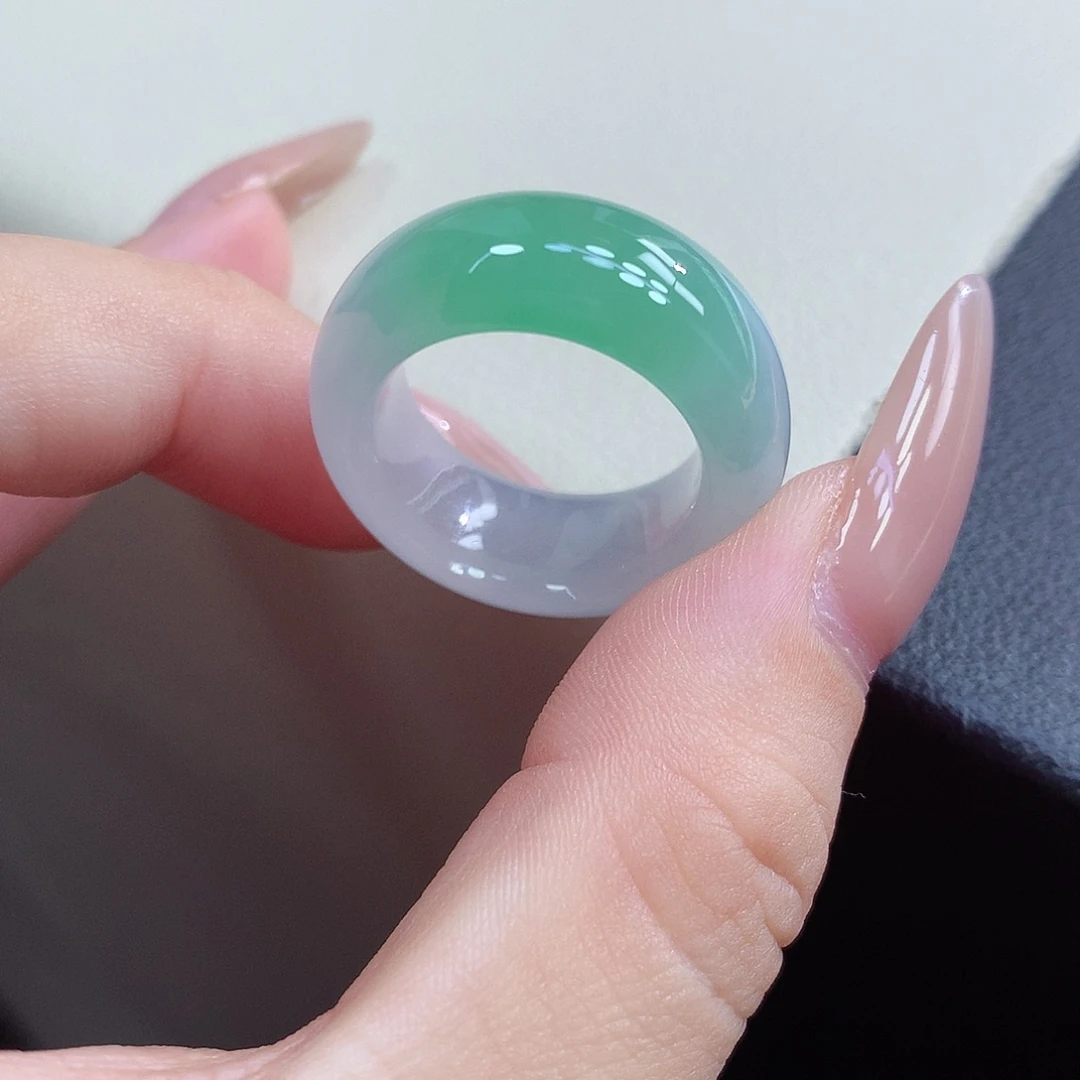 翡翠未镶嵌戒指16-17号