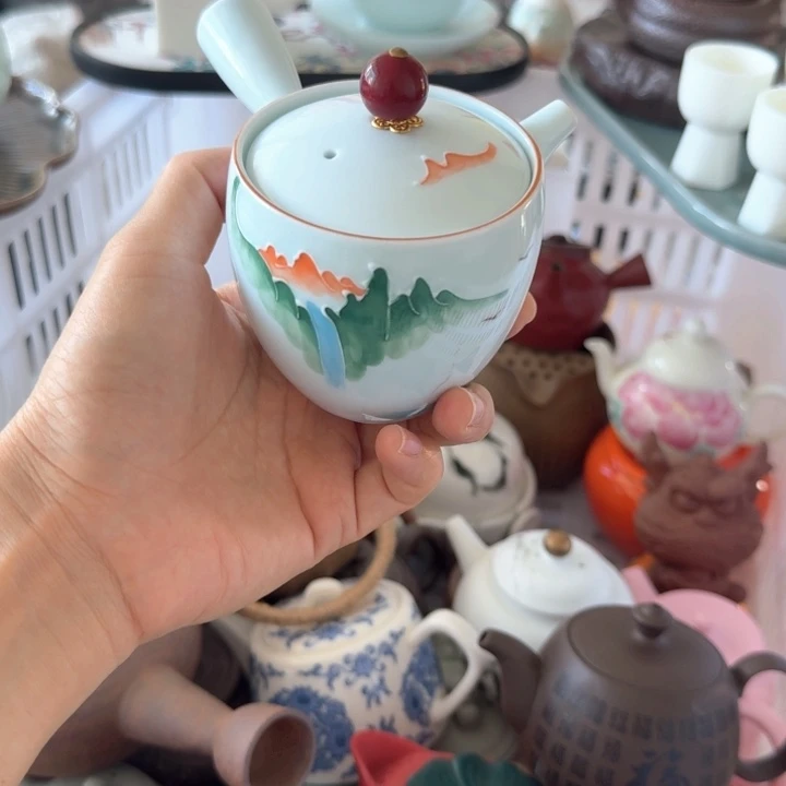 微瑕陶瓷茶具茶杯茶壶