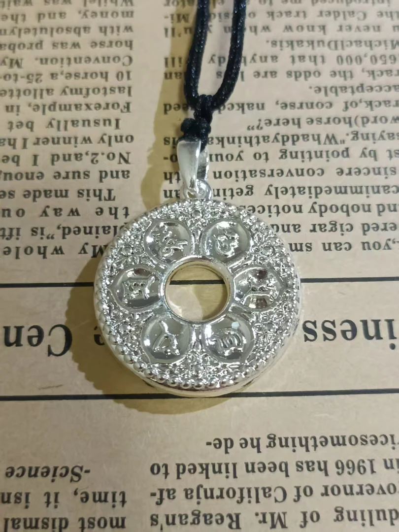 吊坠足银 时尚气质百搭银色吊坠WZH62343