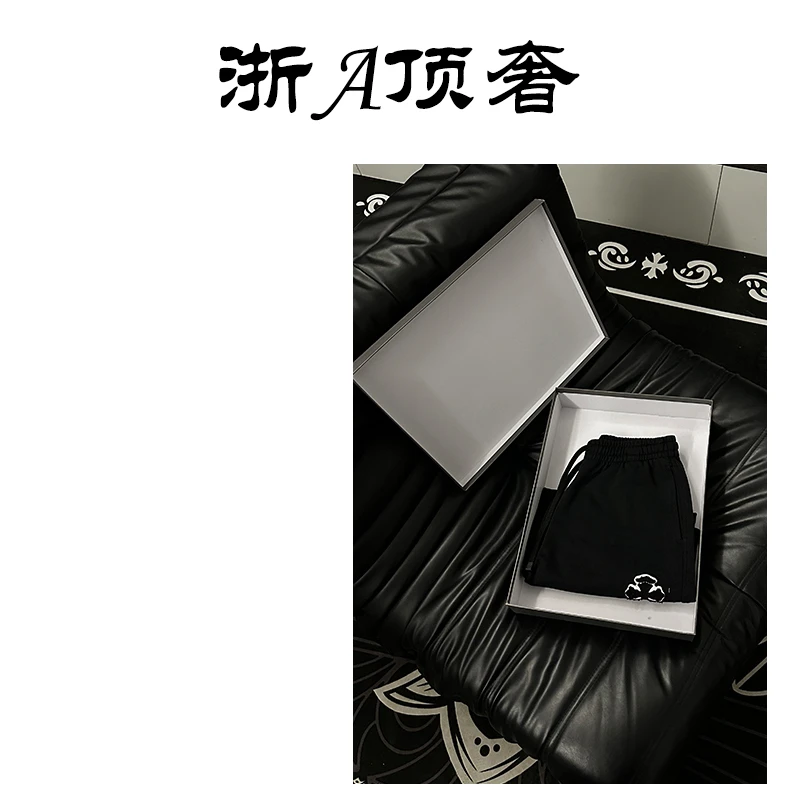 【27号链接】潮牌重磅纯棉宽松百搭时尚短裤男女同款26008