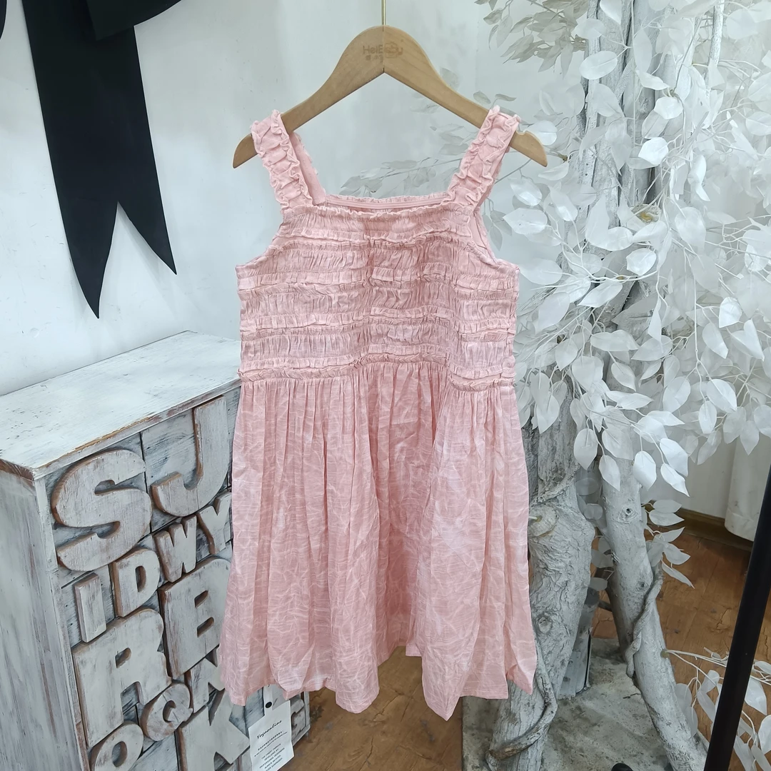 L161粉色休闲连衣裙