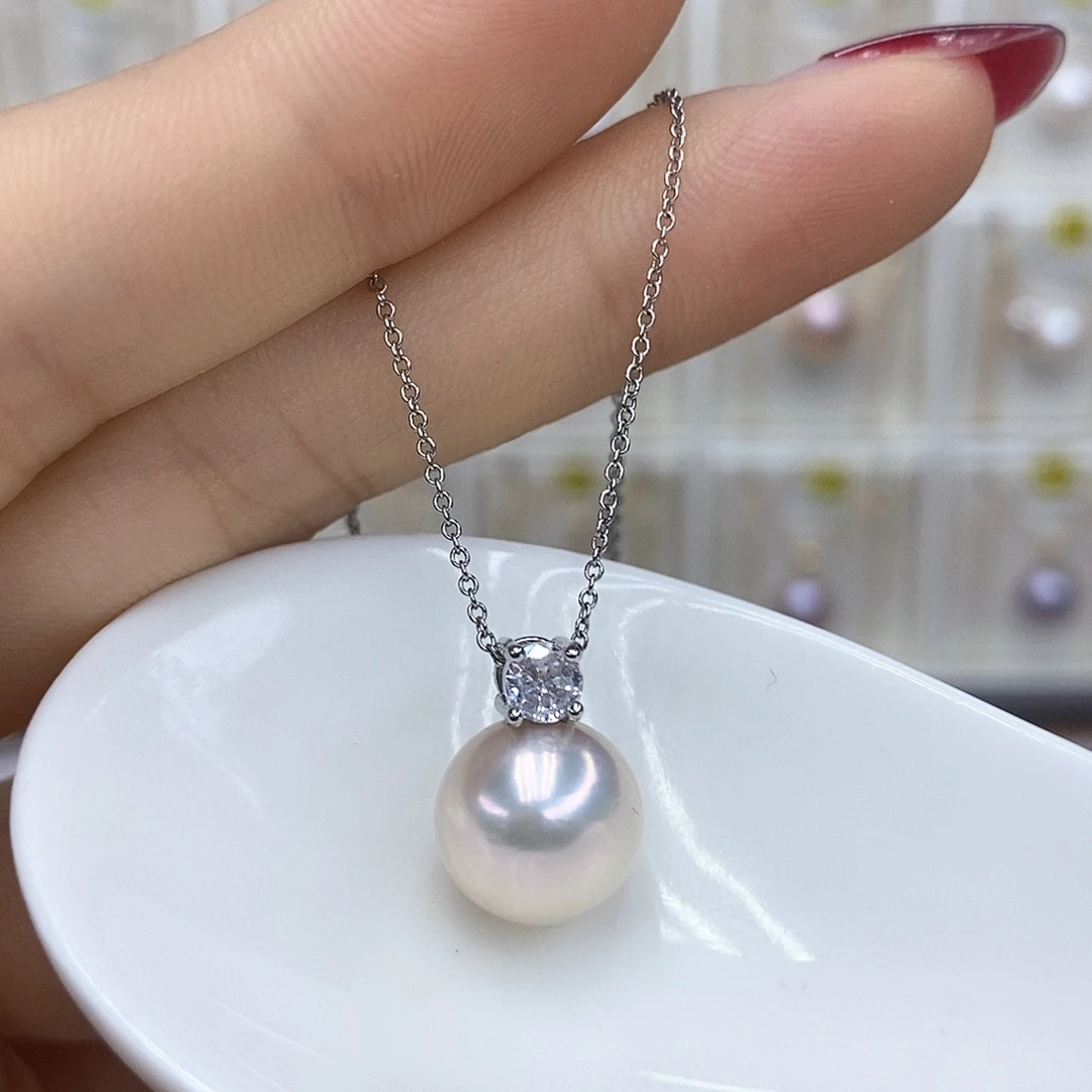 颈饰合金淡水珍珠