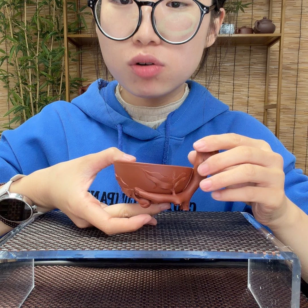 茶壶紫砂原矿朱泥圣思主人杯一个100CC左右