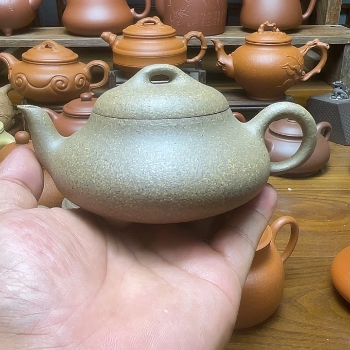 大***流茶壶紫泥宜兴紫砂壶全手工制作
