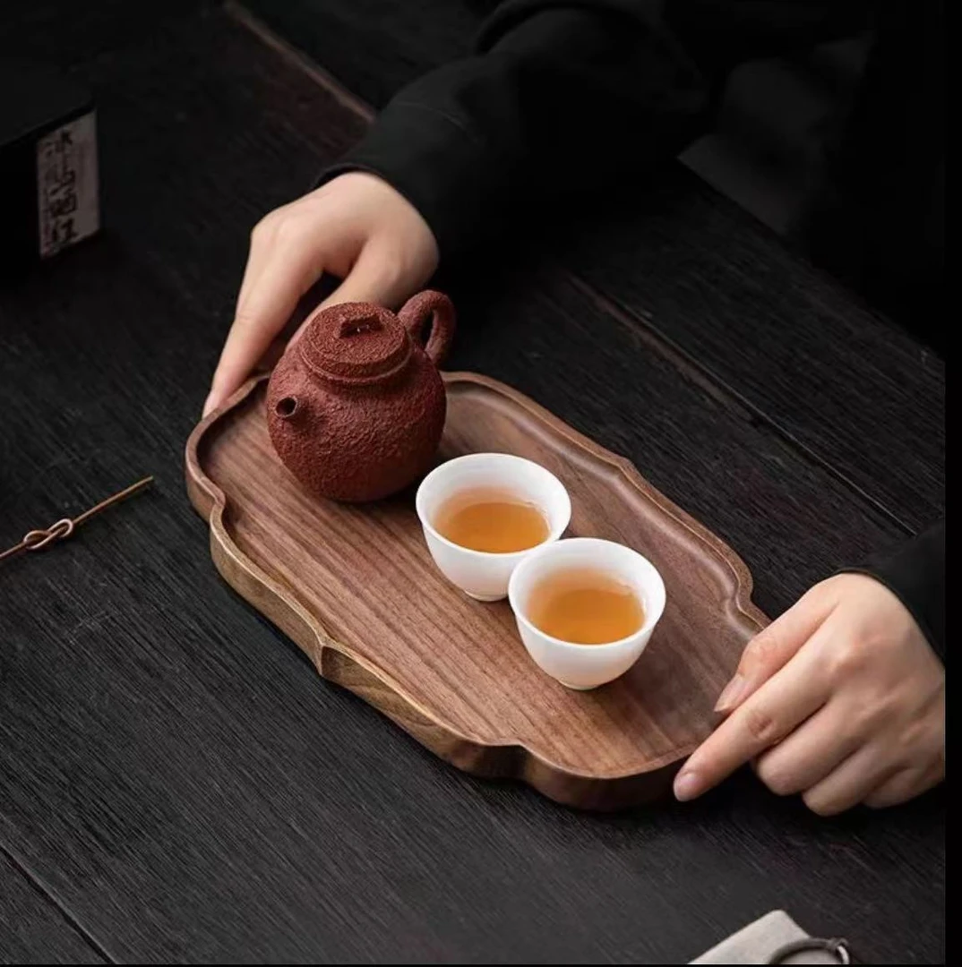 南美胡桃木云隐干泡盘茶盘干泡台茶盘咖啡盘茶奉壶垫27*16*2