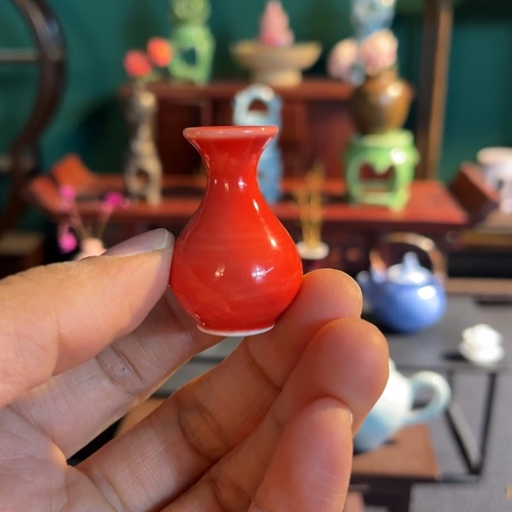 摆件微陶老王迷你好瓶