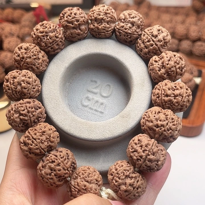 金刚菩提手串私人订制超头矮桩满肉梅花20