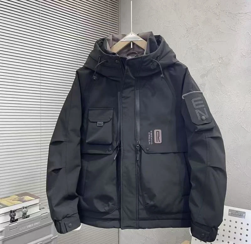 9555【赤城红叶】新款防寒工装连帽保暖外套#