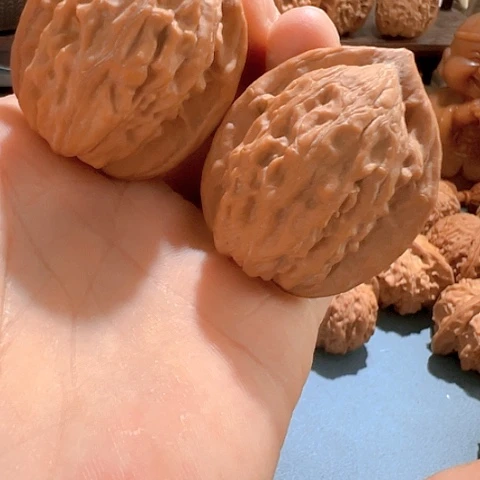 文玩核桃把件A****.大红袍38