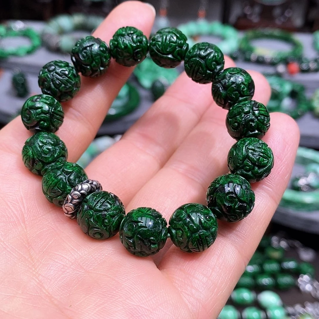 未镶嵌手链翡翠健**祥漂亮美眉