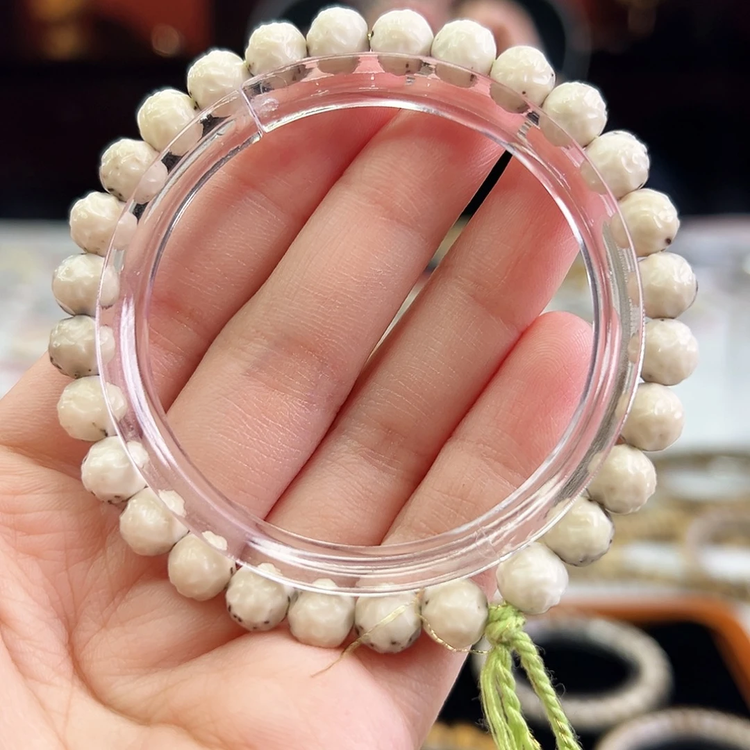 手串星月菩提Fqh8改无相 超大留白 绿背细小星