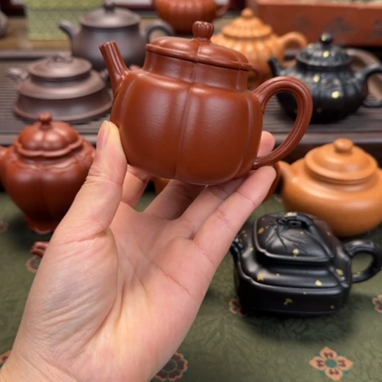 繁花朱泥宜兴紫砂