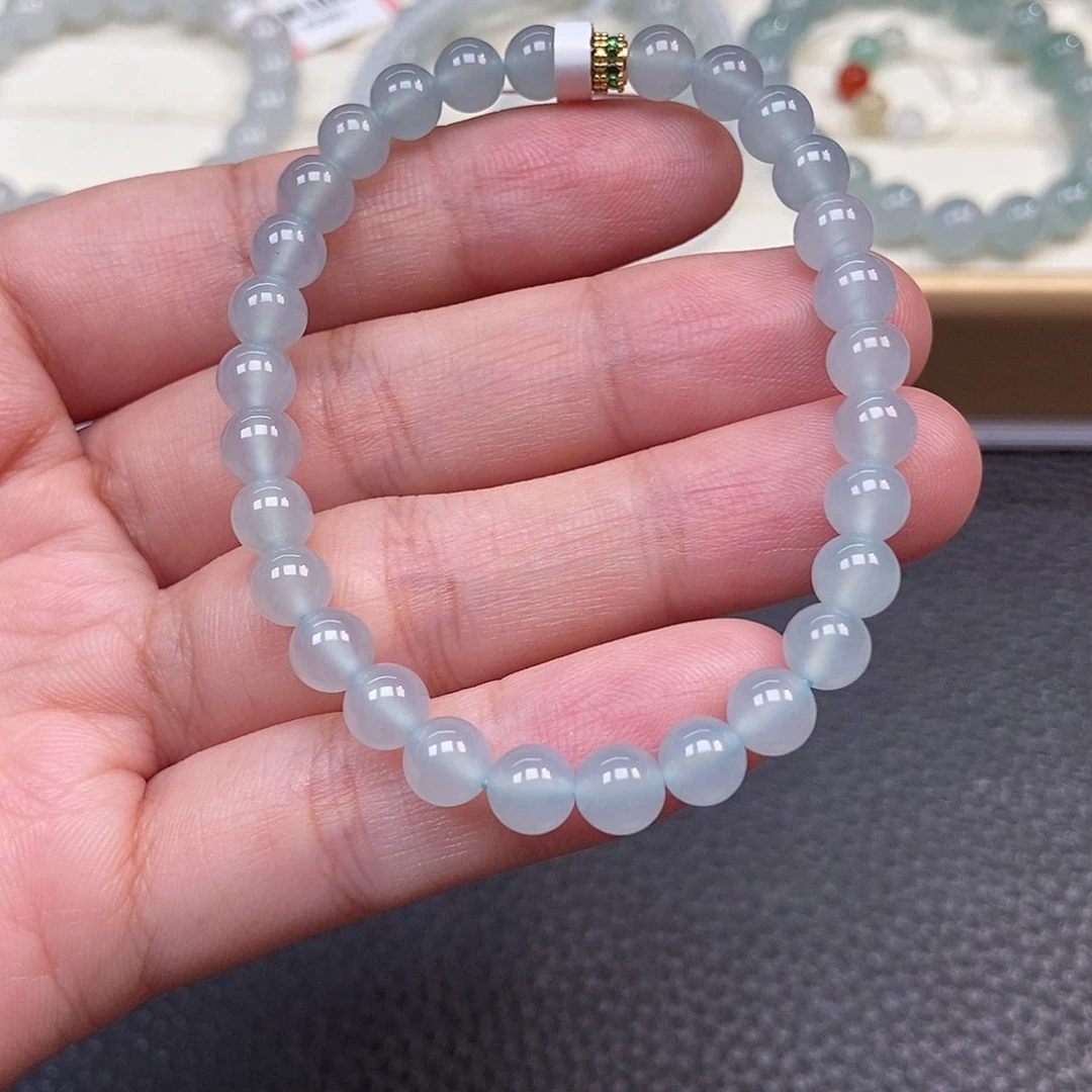 翡翠未镶嵌手链卡6
