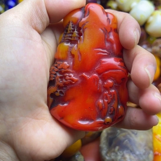 琥珀未镶嵌手链蜜蜡