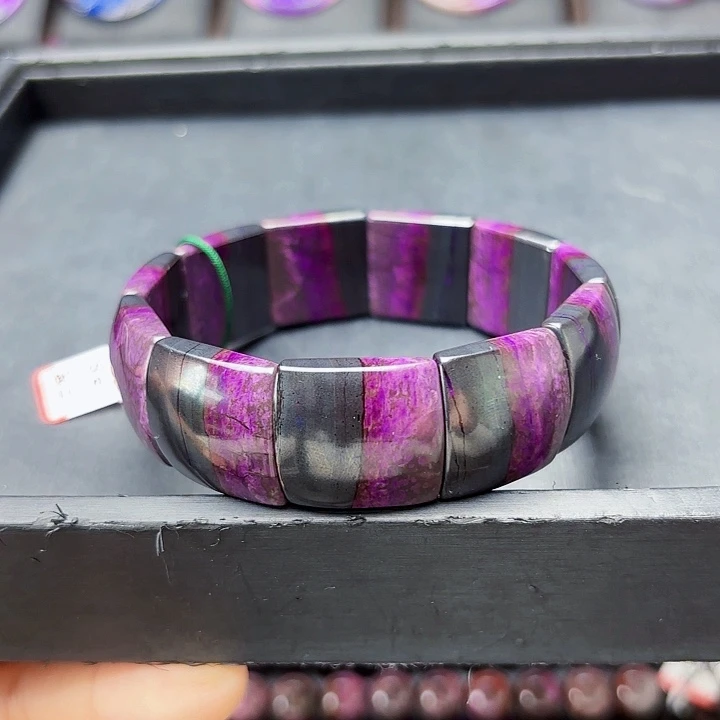 苏纪石（舒俱来）未镶嵌轮胎玉化凝胶皇家紫手牌