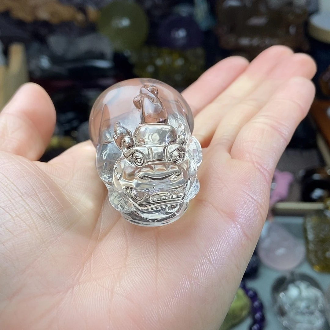 水晶颈饰未镶嵌耙*柑水晶吊坠