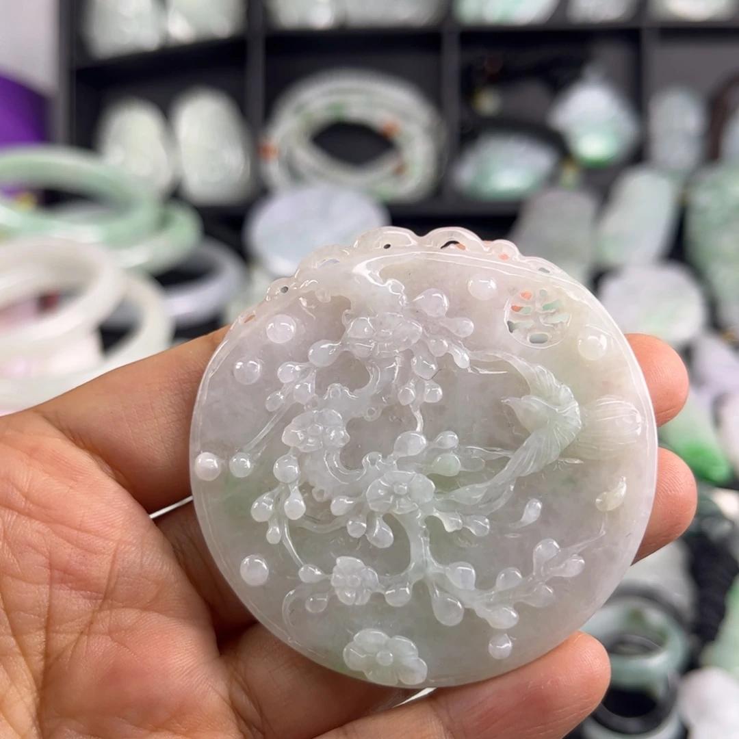 翡翠未镶嵌吊坠(不含链)