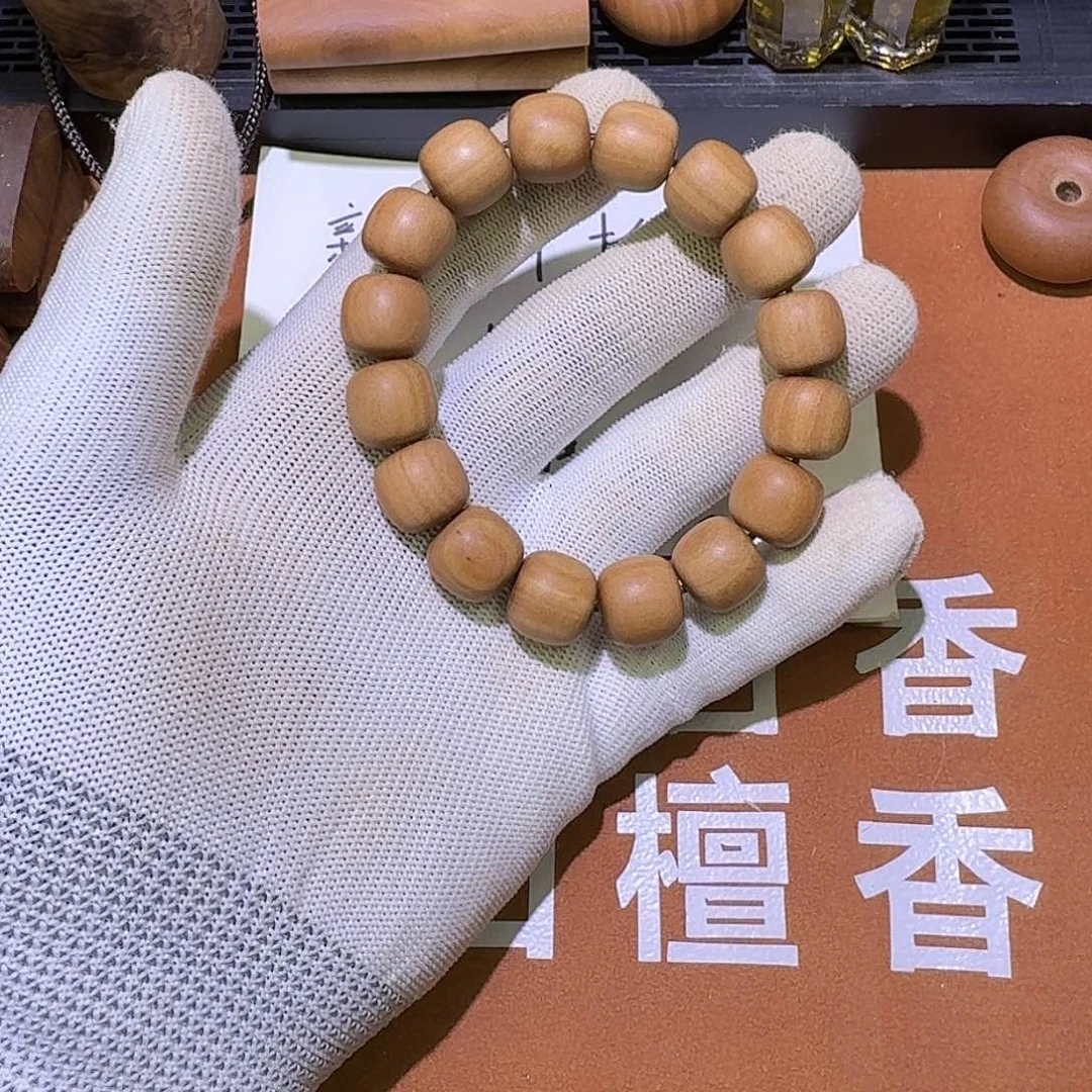 檀香木1314×16颗顺纹单圈