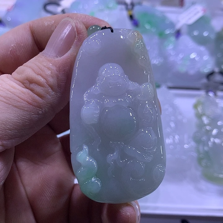 翡翠未镶嵌颈饰天然翡翠A货吊坠