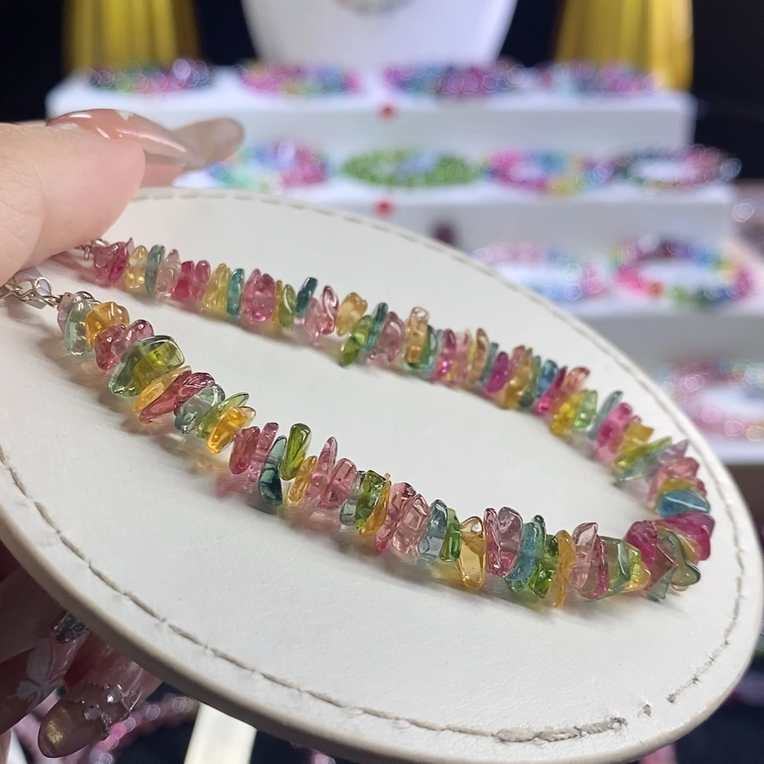 未镶嵌手链碧玺碎碎冰