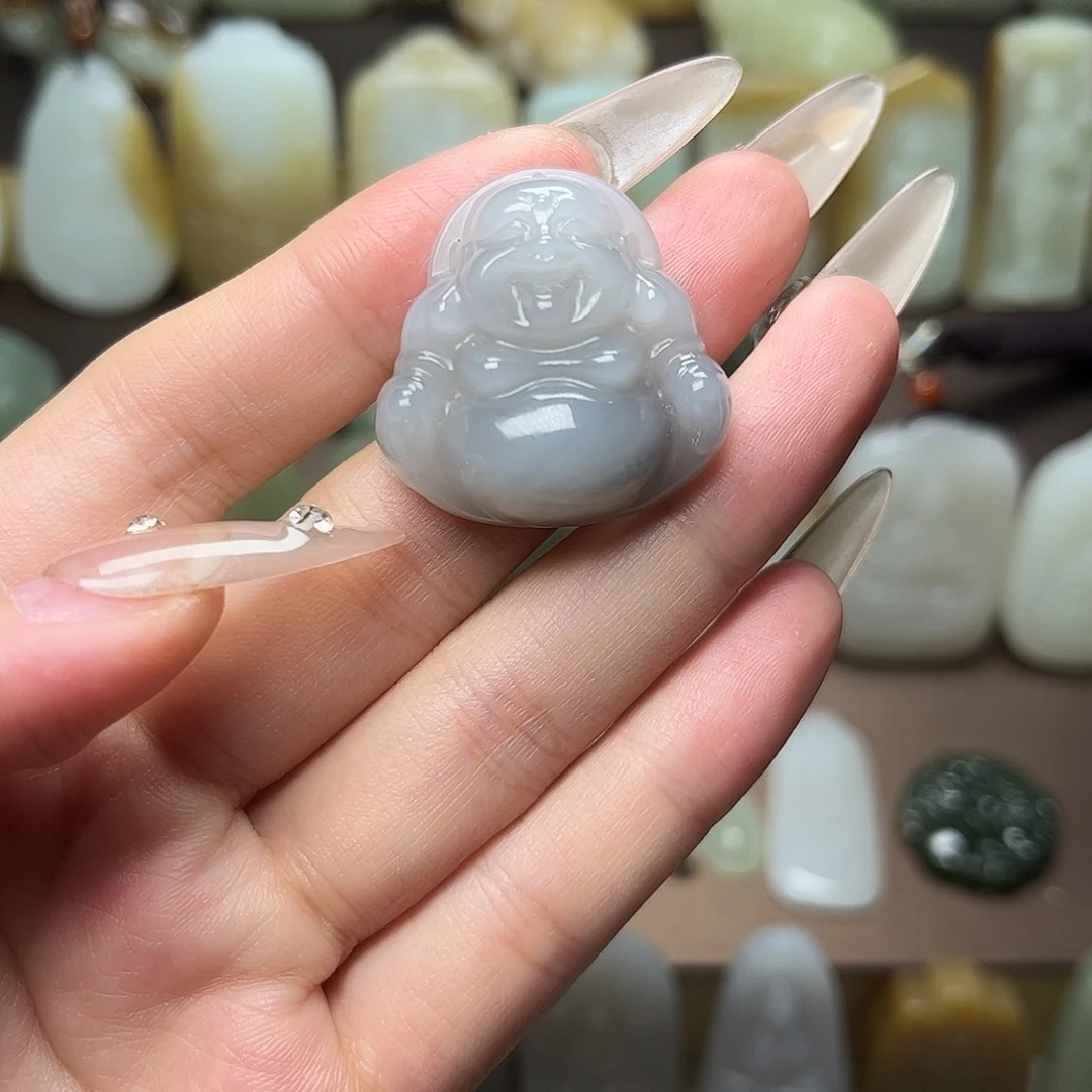 和田玉颈饰未镶嵌小**屈