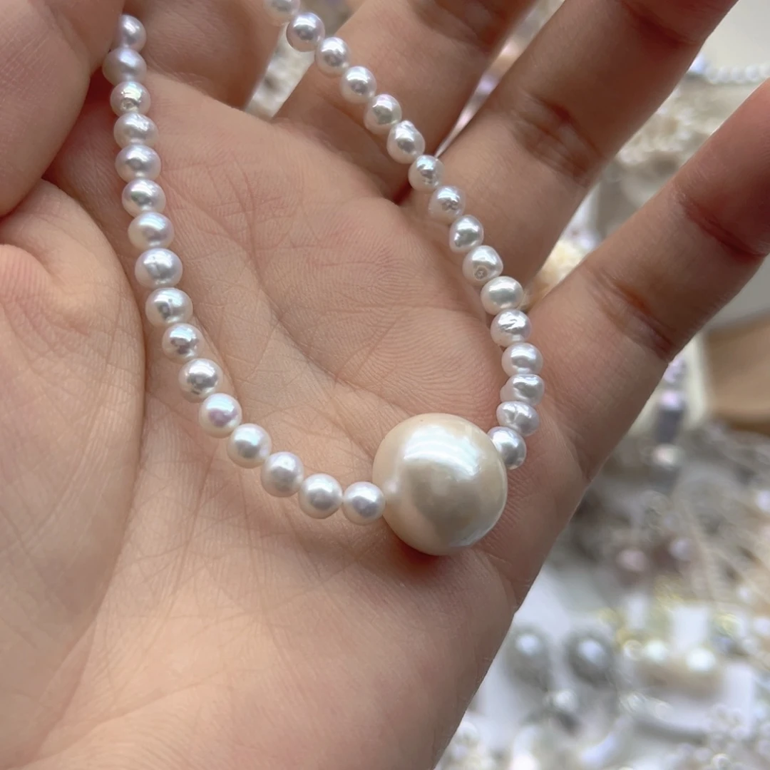 未镶嵌颈饰淡水珍珠