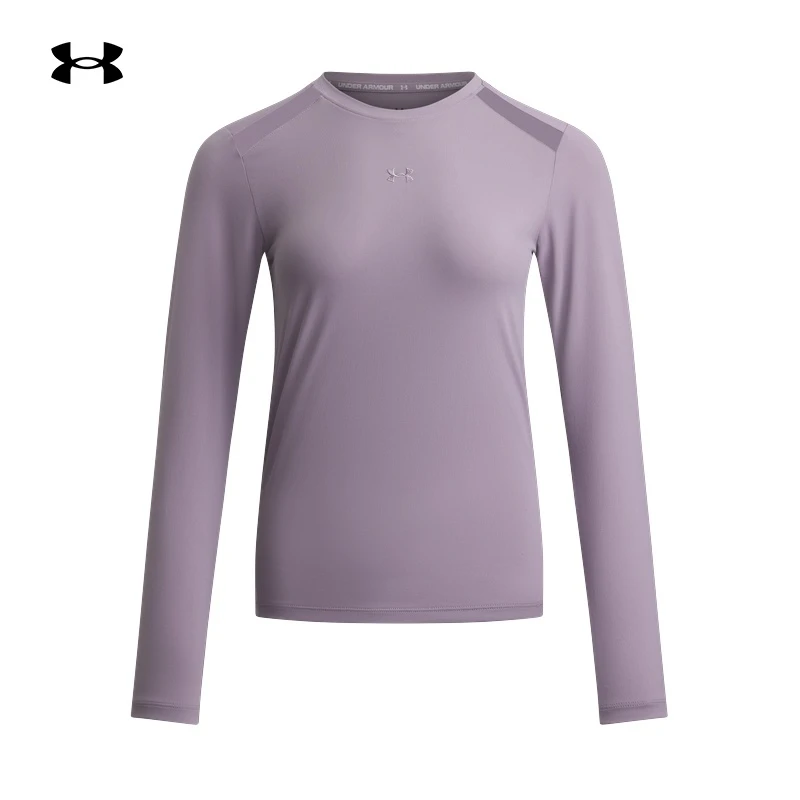 安德玛官方UA秋季Cool Mesh女子修身训练运动长袖T恤6010169