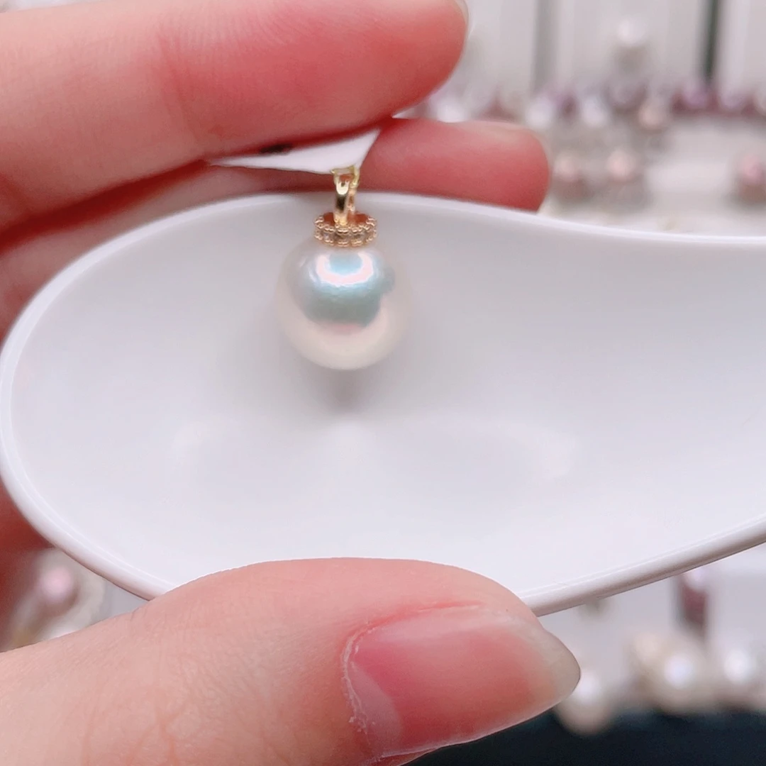合金淡水珍珠吊坠(赠链)