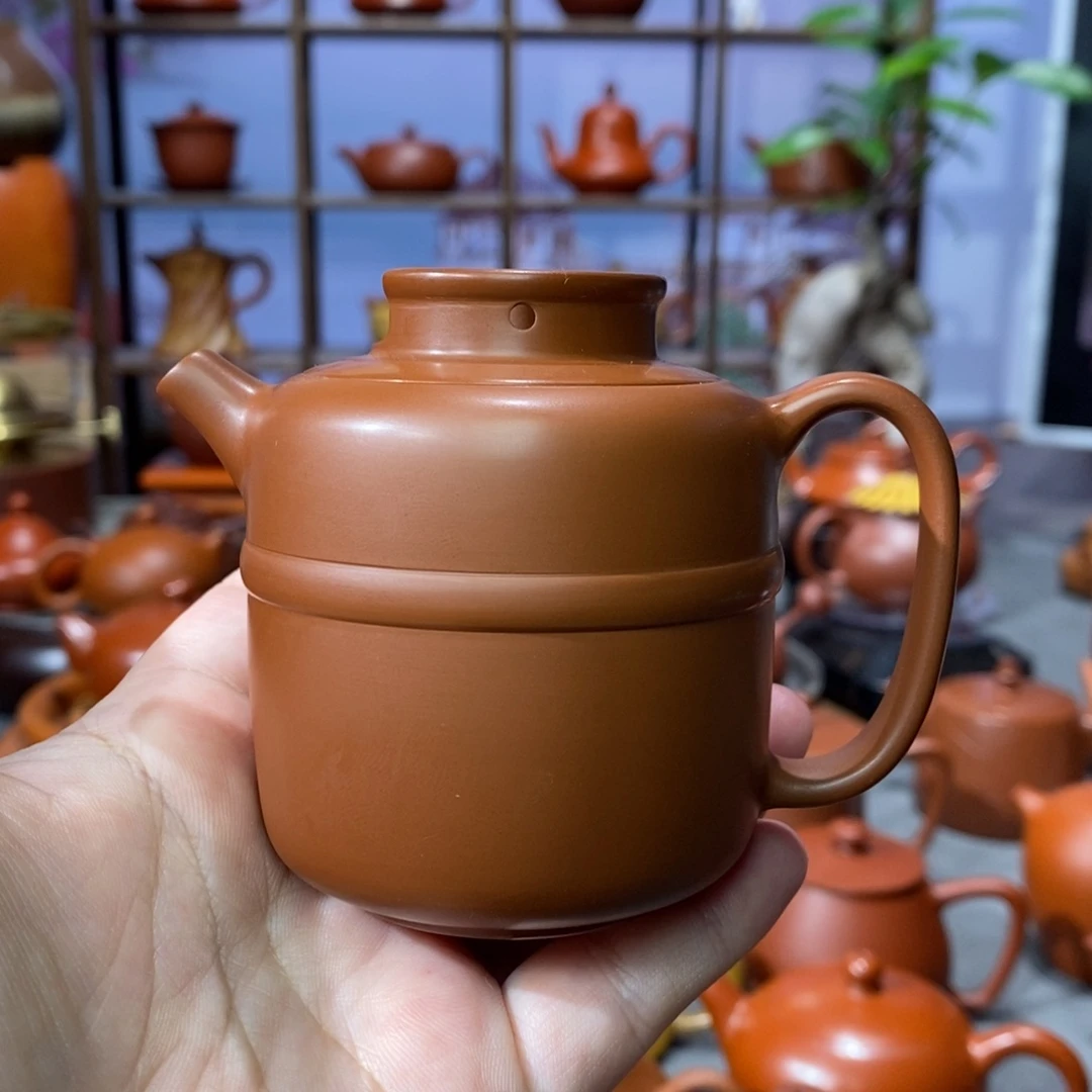 茶壶朱泥苏国荣石矿朱泥元气满满壶120c